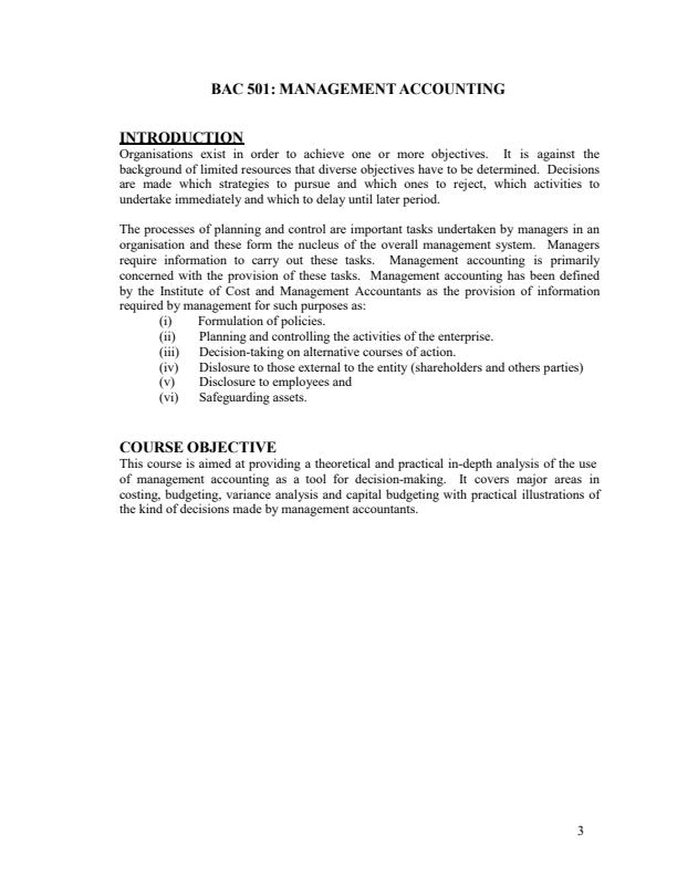 Page 2 – BAC 814: Management Accounting Notes – Kenyaplex