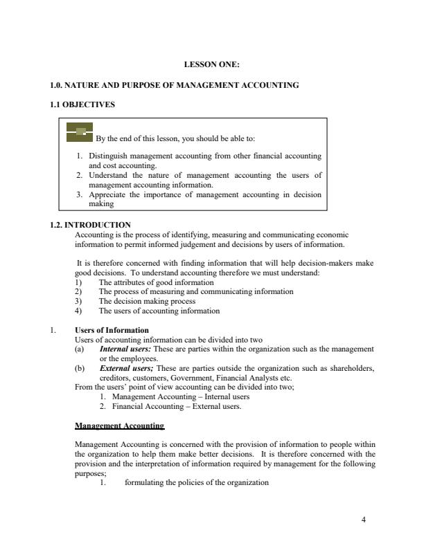 Page 3 – BAC 814: Management Accounting Notes – Kenyaplex