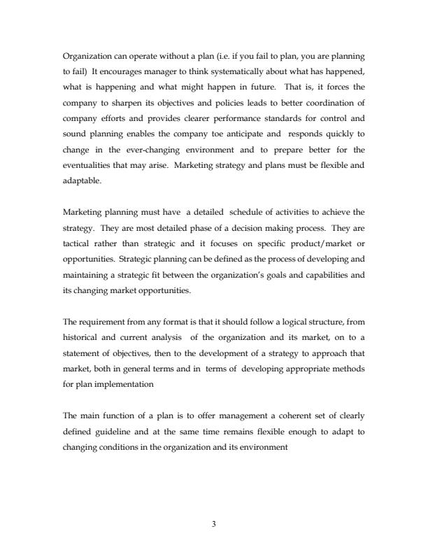 Page 3 – BBA 303 Marketing Strategies and Planning Notes – Kenyaplex