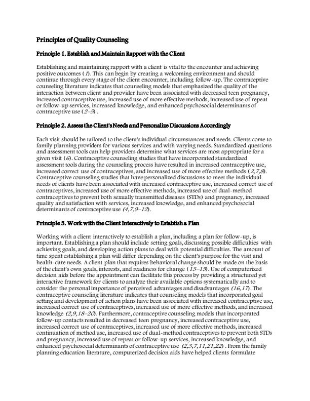 Page 3 – Introduction to Counselling Skills Notes – Kenyaplex