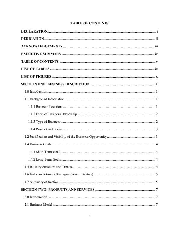 Page 1 – Sample Posho Mill and Cereals Store Business Plan – Kenyaplex