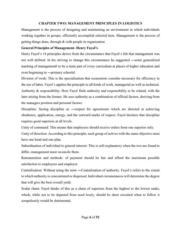 Page 4 – Logistics Management Notes For University Level – Kenyaplex