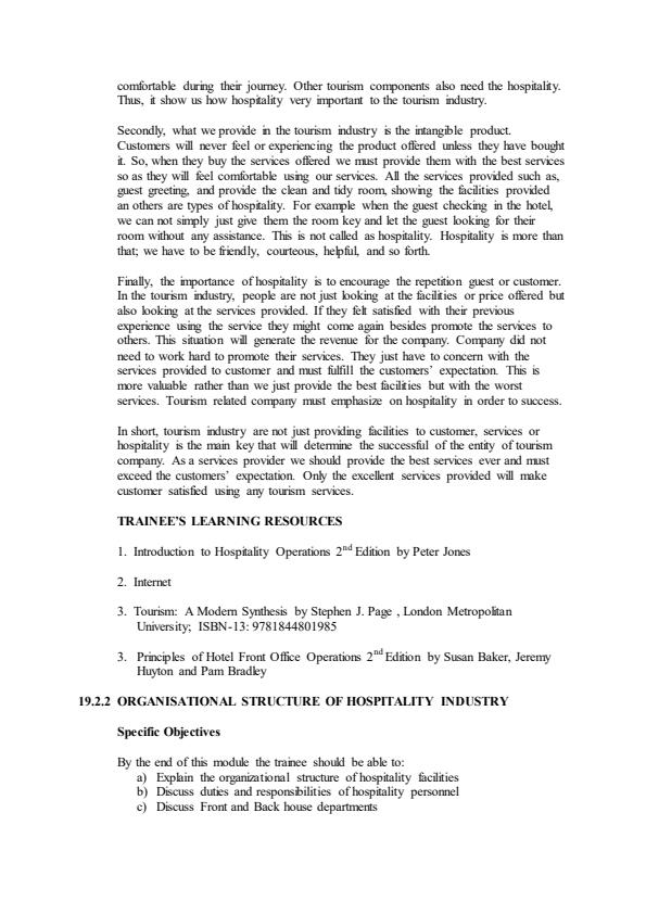 Page 4 – Fundamentals of Hotel Operations Notes – Kenyaplex