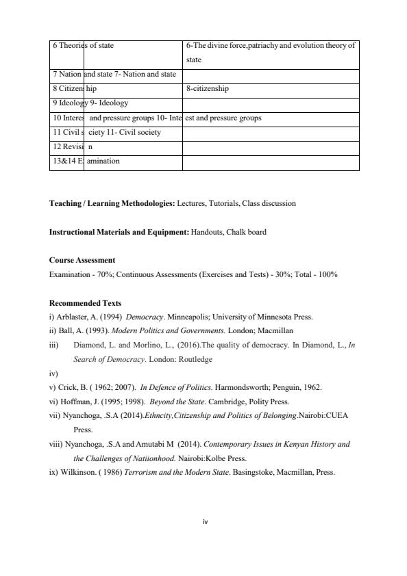 Page 2 – BHU2108 Introduction to Political Science Notes – Kenyaplex