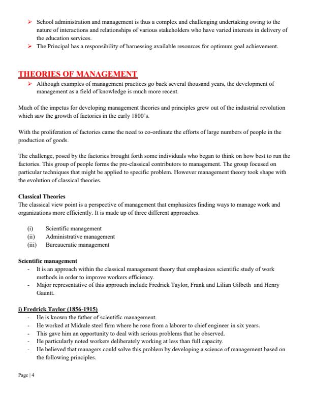 Page 4 – EMA 411: Educational Administration and Management Notes – Kenyaplex