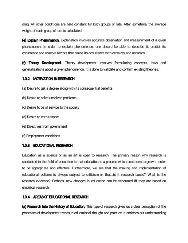 Page 2 – EDU 400: Educational Research Notes 4th Year – Kenyaplex