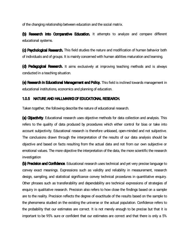 Page 3 – EDU 400: Educational Research Notes 4th Year – Kenyaplex