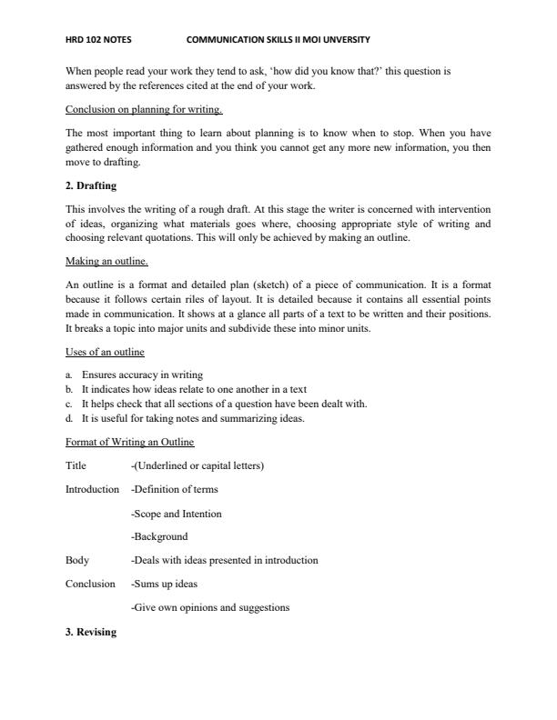 Page 4 – HRD 102 Communication Skills Notes – Kenyaplex