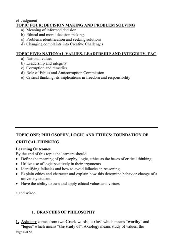 Page 4 – SAS 202: Critical Thinking Notes – Kenyaplex
