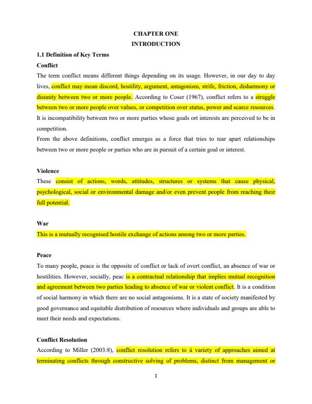 Page 1 – SAS 402 Conflict Management Notes – Kenyaplex