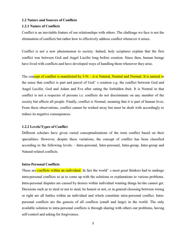 Page 3 – SAS 402 Conflict Management Notes – Kenyaplex