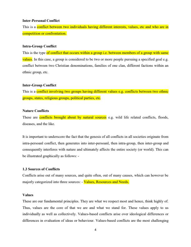Page 4 – SAS 402 Conflict Management Notes – Kenyaplex