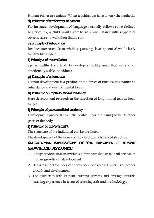 Page 3 – PSY 310: Human Growth and Development Notes – Kenyaplex