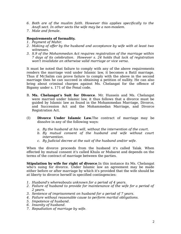 Page 2 – LAW G34: Family Law Revision Questions – Kenyaplex