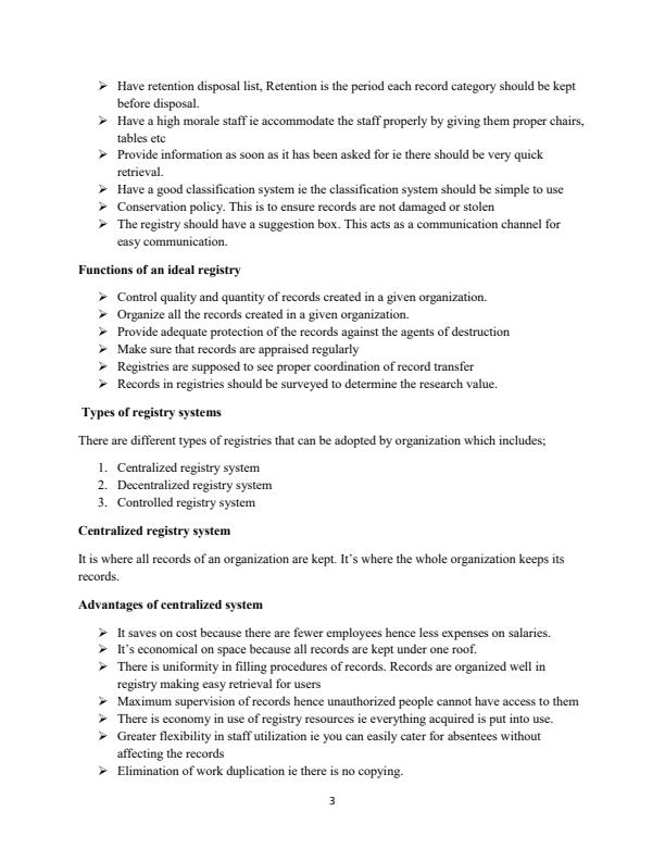 Page 3 – Archival Studies Notes for Diploma in Information Studies – Kenyaplex