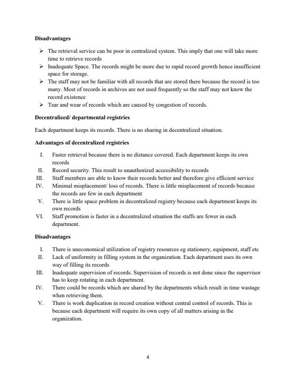 Page 4 – Archival Studies Notes for Diploma in Information Studies – Kenyaplex