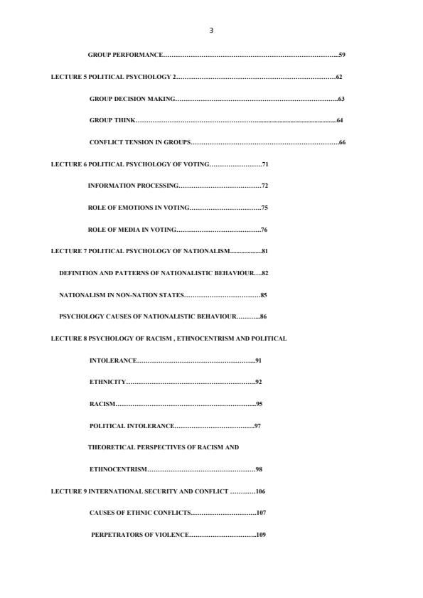 Page 3 – APS 406: Political Psychology Notes – Kenyaplex