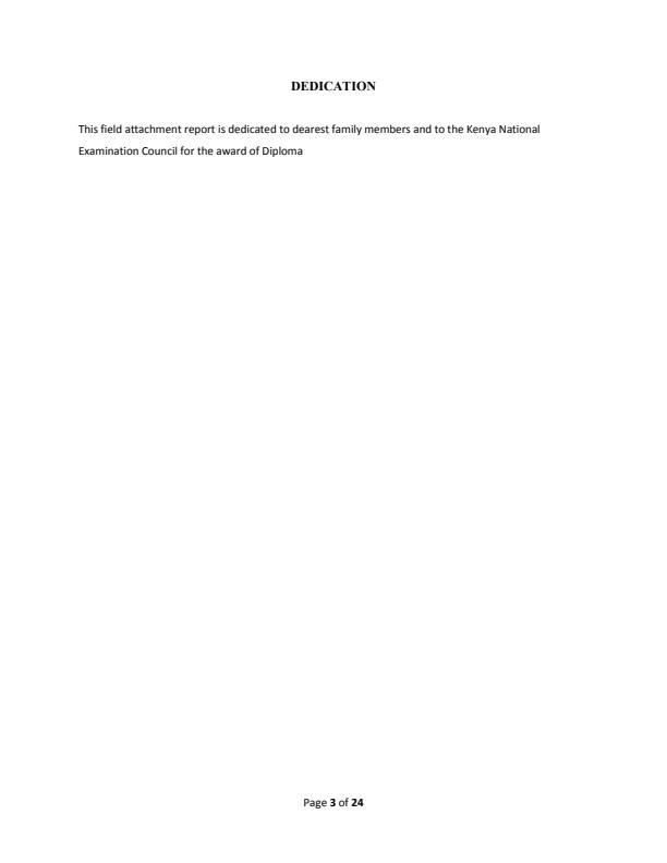 Page 3 – Human Resource Management Sample Attachment Report – Kenyaplex