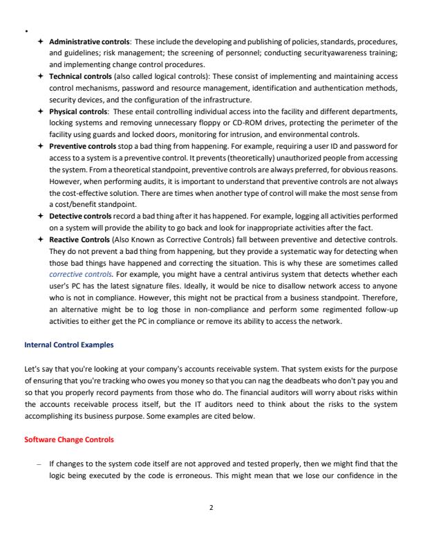 Page 2 – UCI 403: Information System Security and Assurance Lecture Notes – Kenyaplex