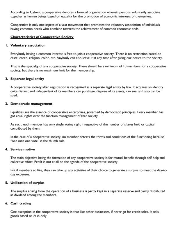 Page 2 – Diploma in Cooperative Management: Nature of Cooperative Movement Notes – Kenyaplex