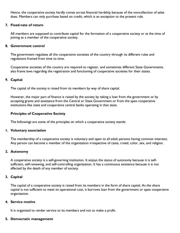 Page 3 – Diploma in Cooperative Management: Nature of Cooperative Movement Notes – Kenyaplex
