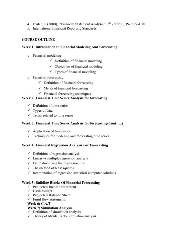 Page 2 – BFIN 414: Financial Modeling and Forecasting Notes – Kenyaplex