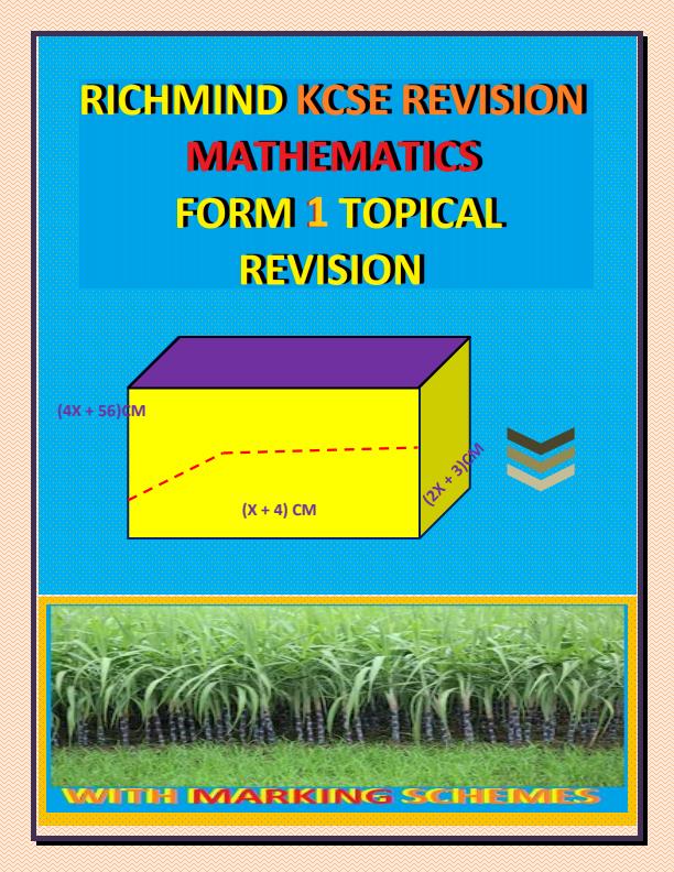 Page 1 – Rich-Mind K.C.S.E Form 1 Revision Mathematics – Kenyaplex