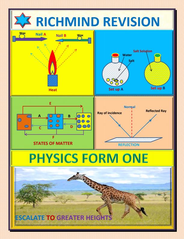 Page 1 – Rich-Mind K.C.S.E Form 1 Physics Revision Booklet – Kenyaplex