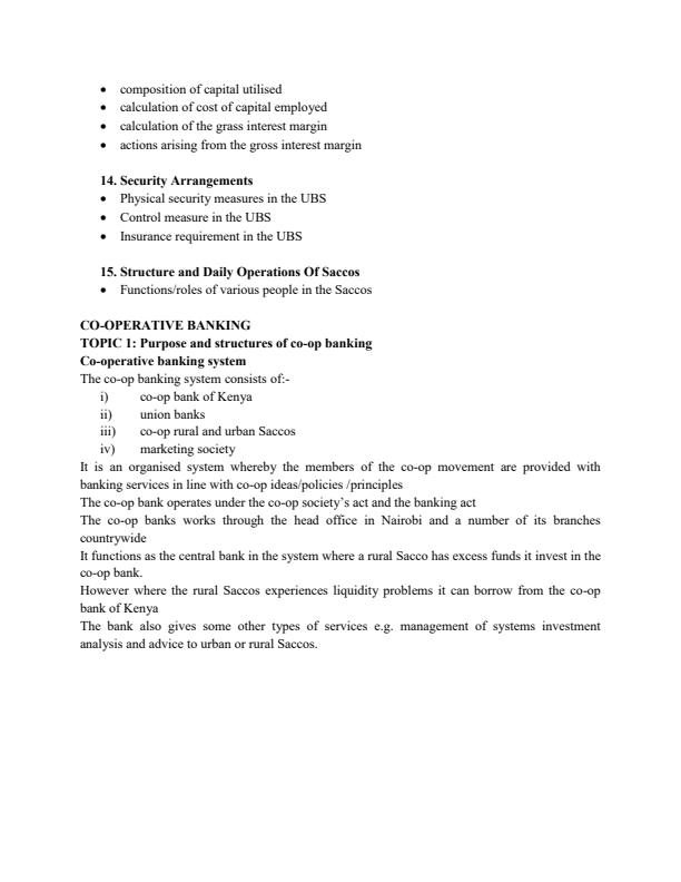 Page 3 – Cooperative Banking Notes for Diploma in Cooperative Management – Kenyaplex