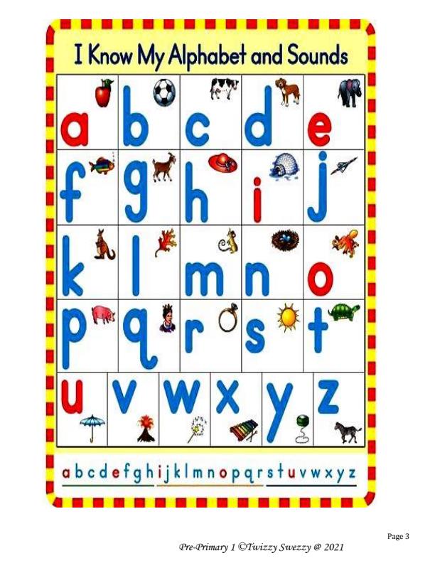 Page 3 – Pre Primary 2 (PP2) Work Book – Kenyaplex