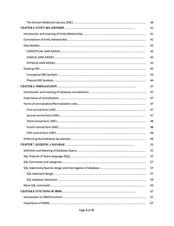 Page 3 – Diploma in ICT: Database Management System Notes – Kenyaplex