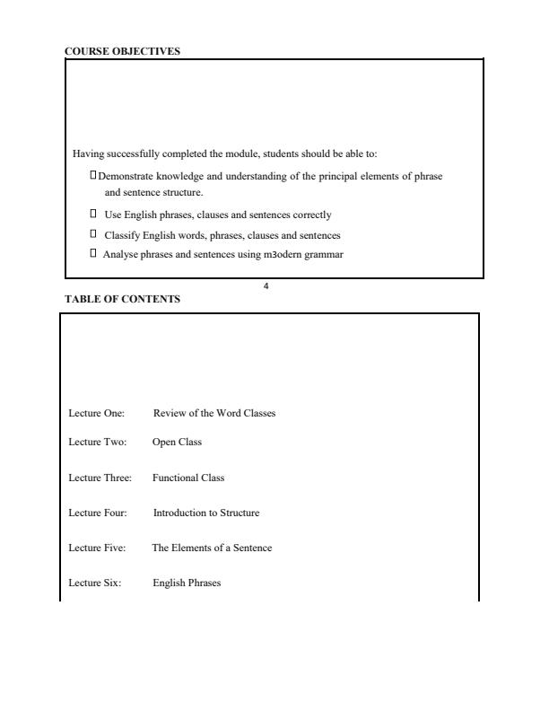 Page 3 – AEN 201: A Description of Modern English Notes – Kenyaplex