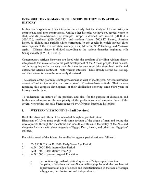 Page 3 – AHT 201: Themes in African History Notes – Kenyaplex