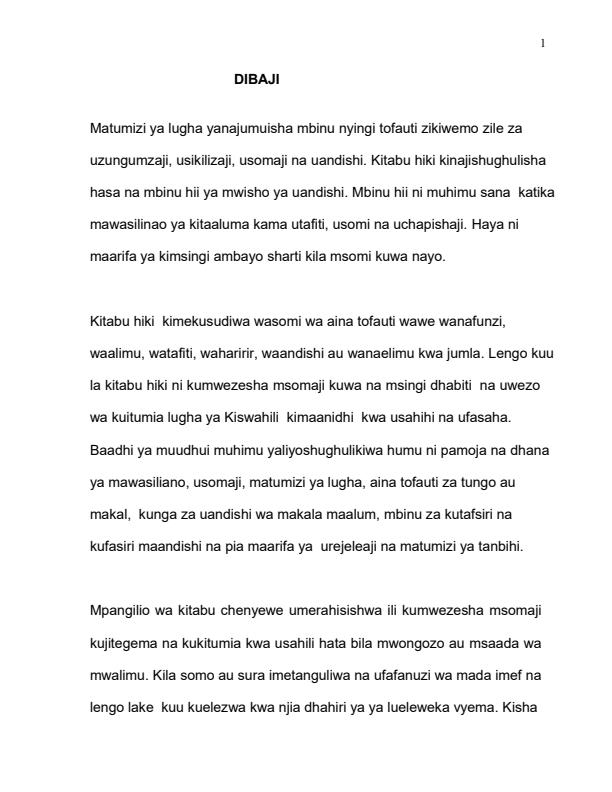 Page 2 – AKS 202: Language Skills in Kiswahili Notes – Kenyaplex