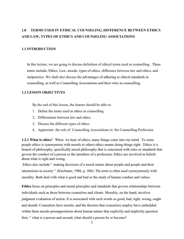 Page 1 – APS 424: Professional Issues and Ethics Notes – Kenyaplex