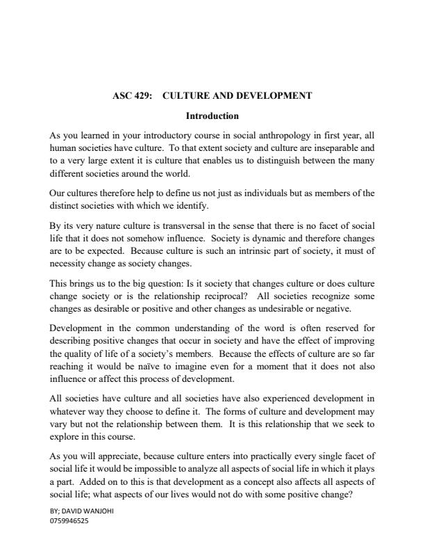 Page 1 – ASC 429: Culture and Development Notes – Kenyaplex