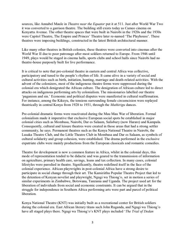Page 3 – ATM 443: Kenyan Theatre Notes – Kenyaplex