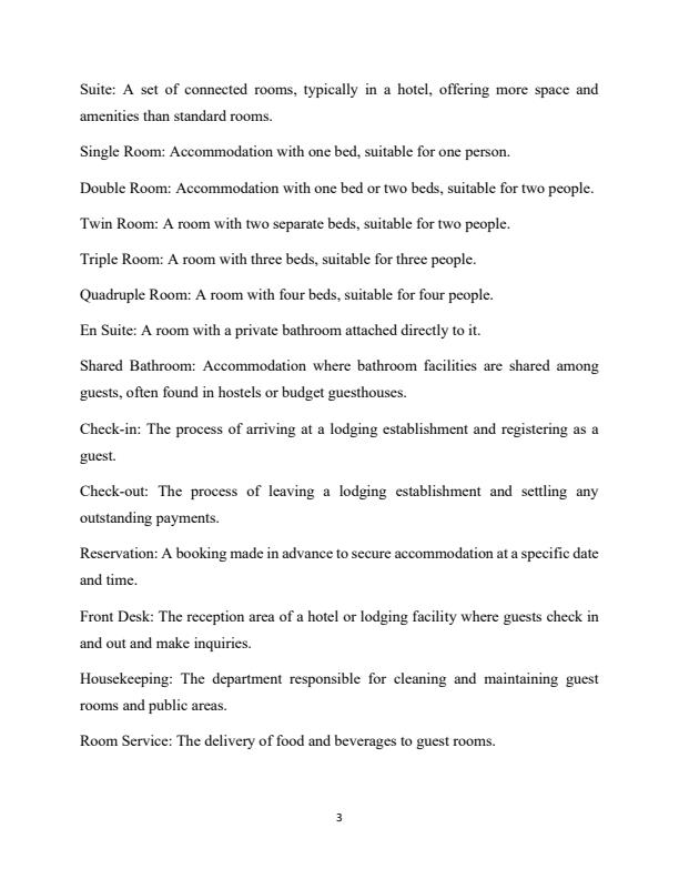 Page 2 – Accommodation Management I Notes: Diploma in Catering and Accommodation Management – Kenyaplex