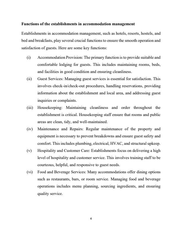 Page 3 – Accommodation Operations Management II Notes – Kenyaplex