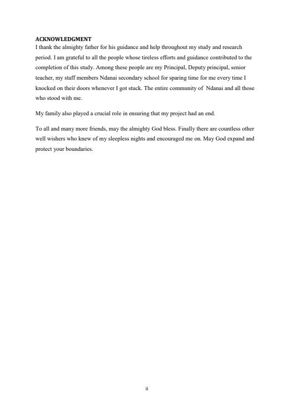 Page 2 – Action Research: Poor performance in English in Ndanai Girls Secondary School, Sotik Sub County – Kenyaplex