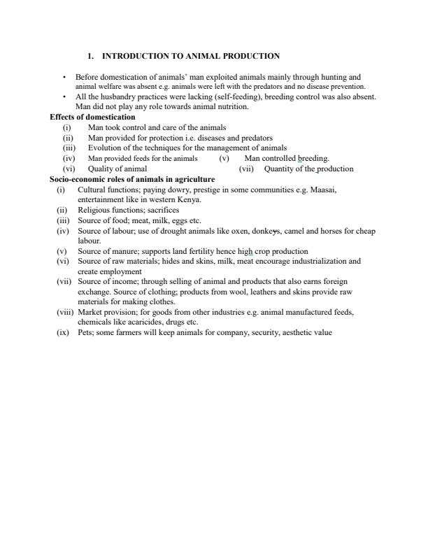 Page 2 – Animal Production Notes For Certificate Classes – Kenyaplex