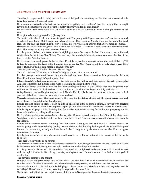 Page 1 – Arrow of God Guide Book – Kenyaplex