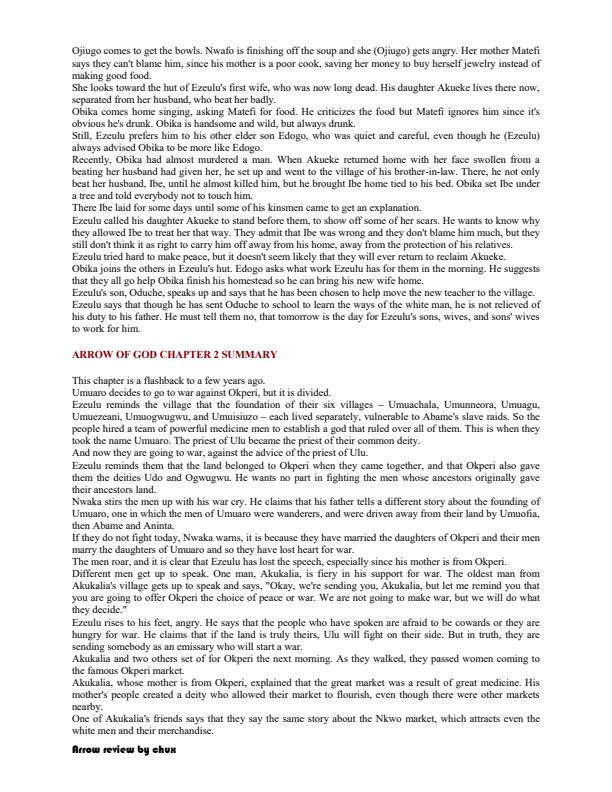 Page 2 – Arrow of God Guide Book – Kenyaplex