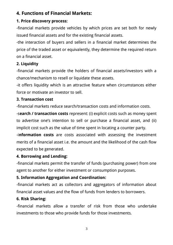 Page 3 – BAC 305: Financial Markets and Institutions Notes – Kenyaplex