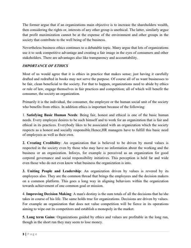 Page 3 – BBM 461: Business Ethics and Values Notes – Kenyaplex