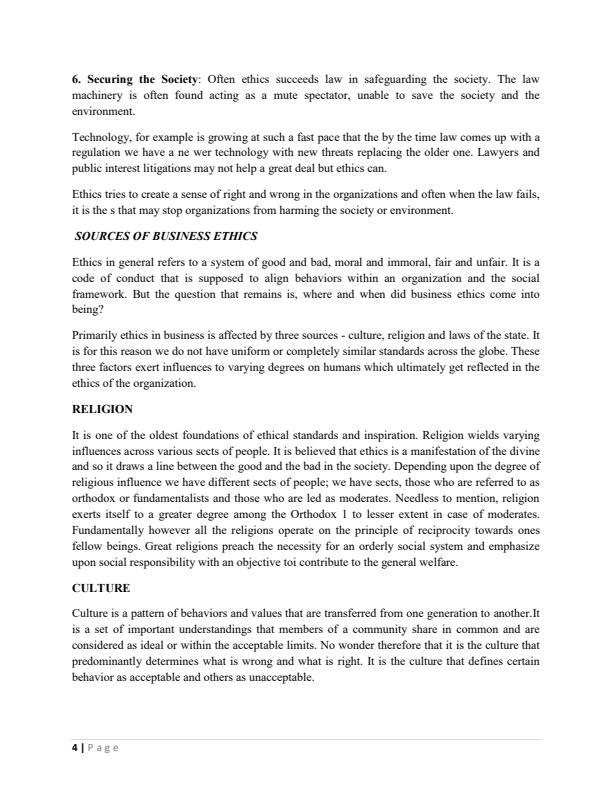 Page 4 – BBM 461: Business Ethics and Values Notes – Kenyaplex