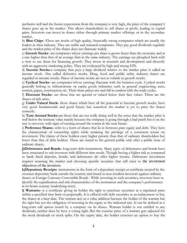 Page 2 – BCF 407: Security Analysis and Securitization Notes (10 Pages) – Kenyaplex