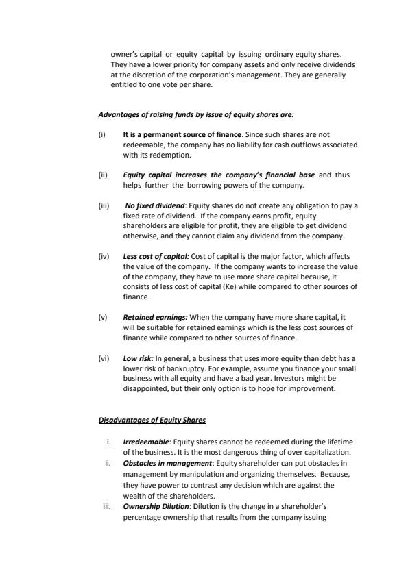 Page 2 – BCOM 2206: Introduction to Financial Management Notes – Kenyaplex