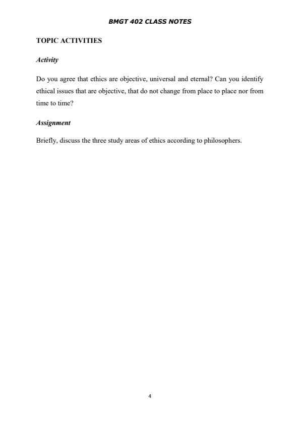 Page 4 –  Business Ethics Notes – Kenyaplex