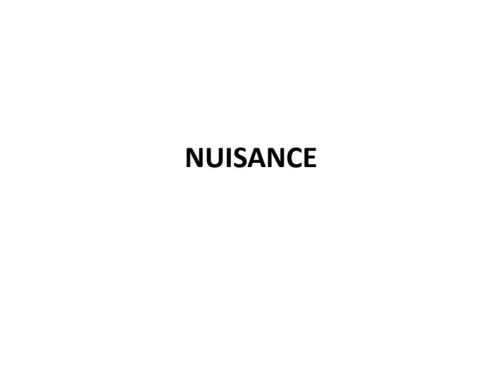 Page 1 – Bachelor of Law: Nuisance Notes – Kenyaplex